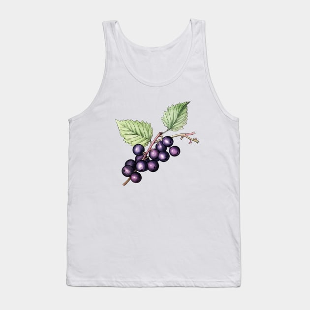 Blackcurrant Art Tank Top by Pastel Craft